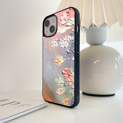 Pastel Petal Harmony Glass Case