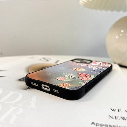 Pastel Petal Harmony Glass Case