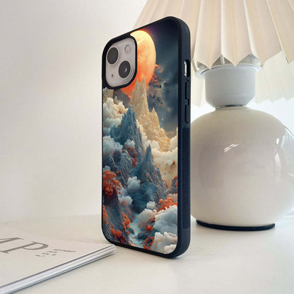 Lunar Cloud Peaks Glass Case