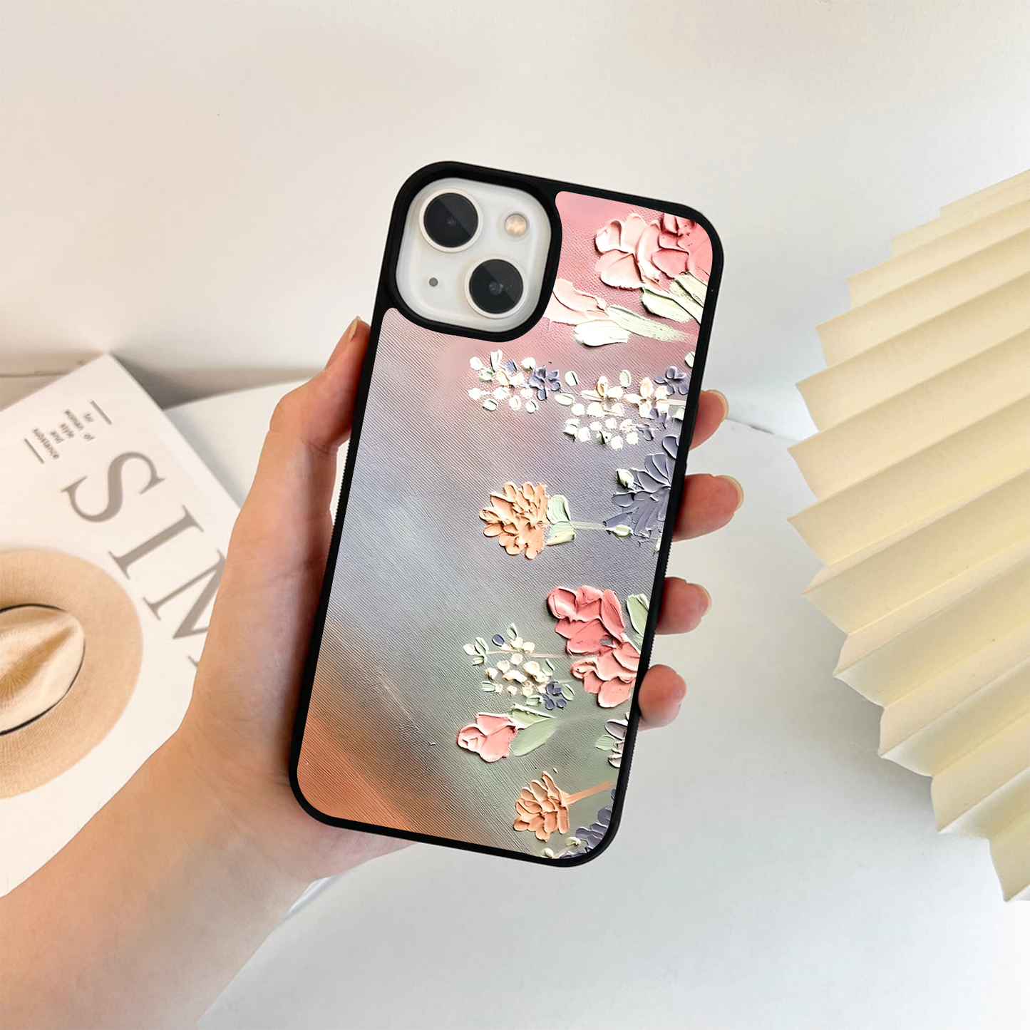 Pastel Petal Harmony Glass Case