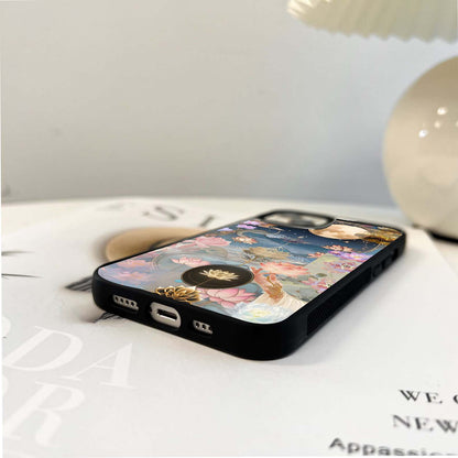 Lunar Lotus Dream Glass Case