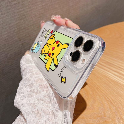 Cute Pikachu Clear Silicon Case Cover