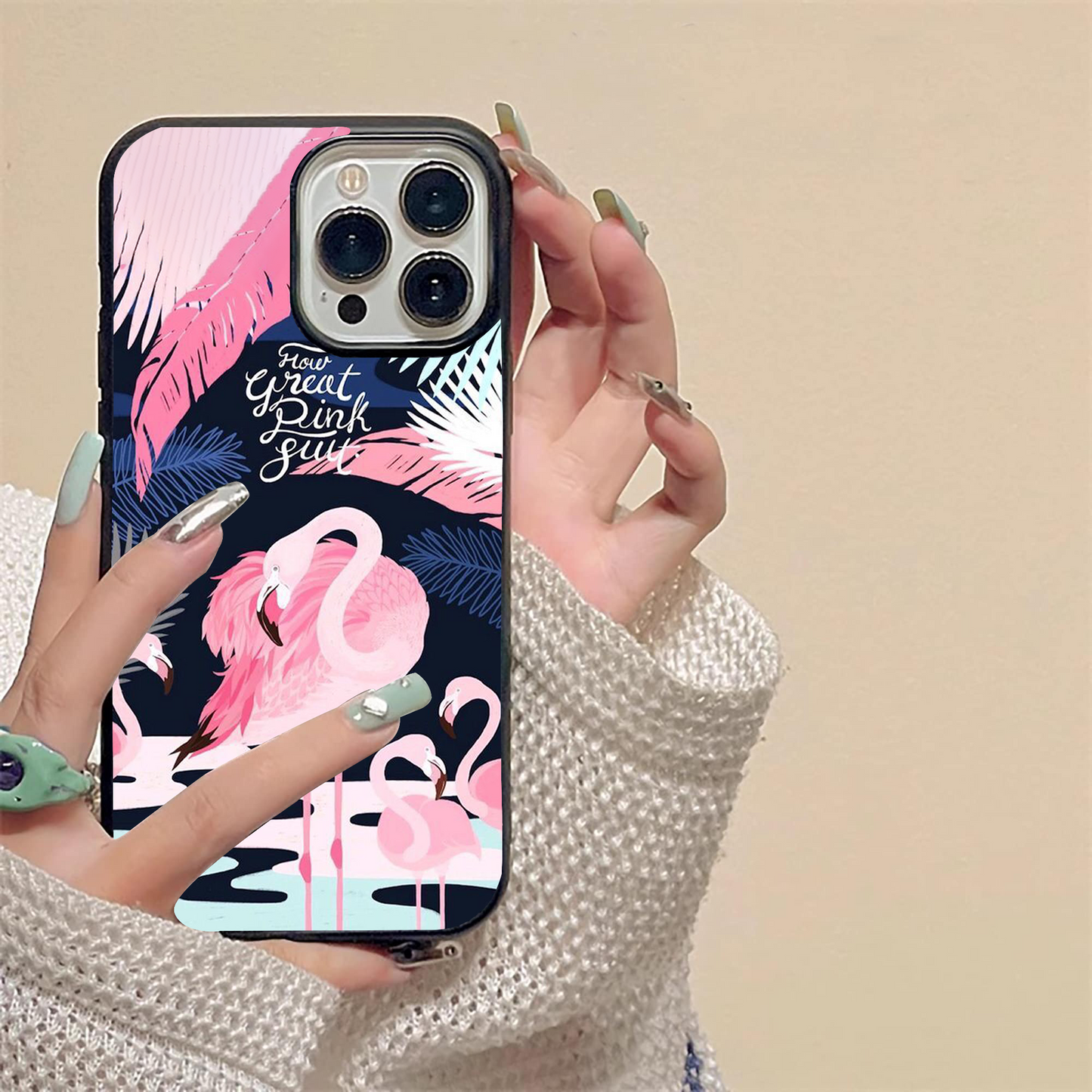 Flamingo Glass Case