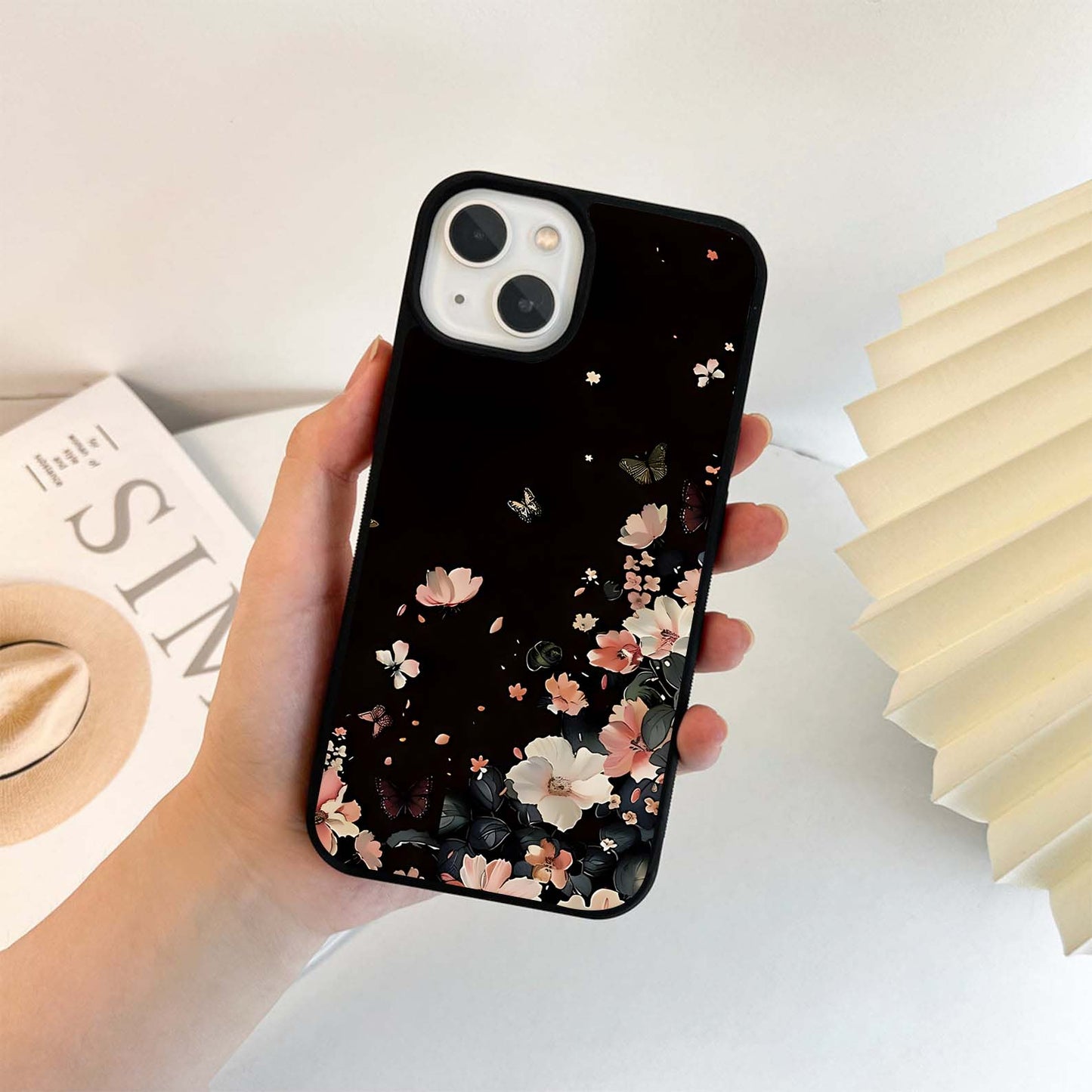 Midnight Blossom Drift Glass Case