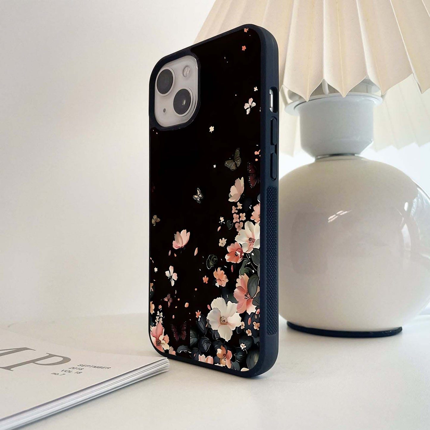 Midnight Blossom Drift Glass Case