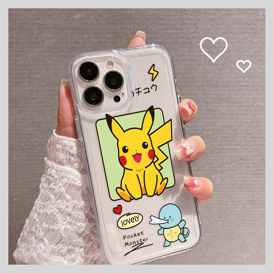 Cute Pikachu Clear Silicon Case Cover