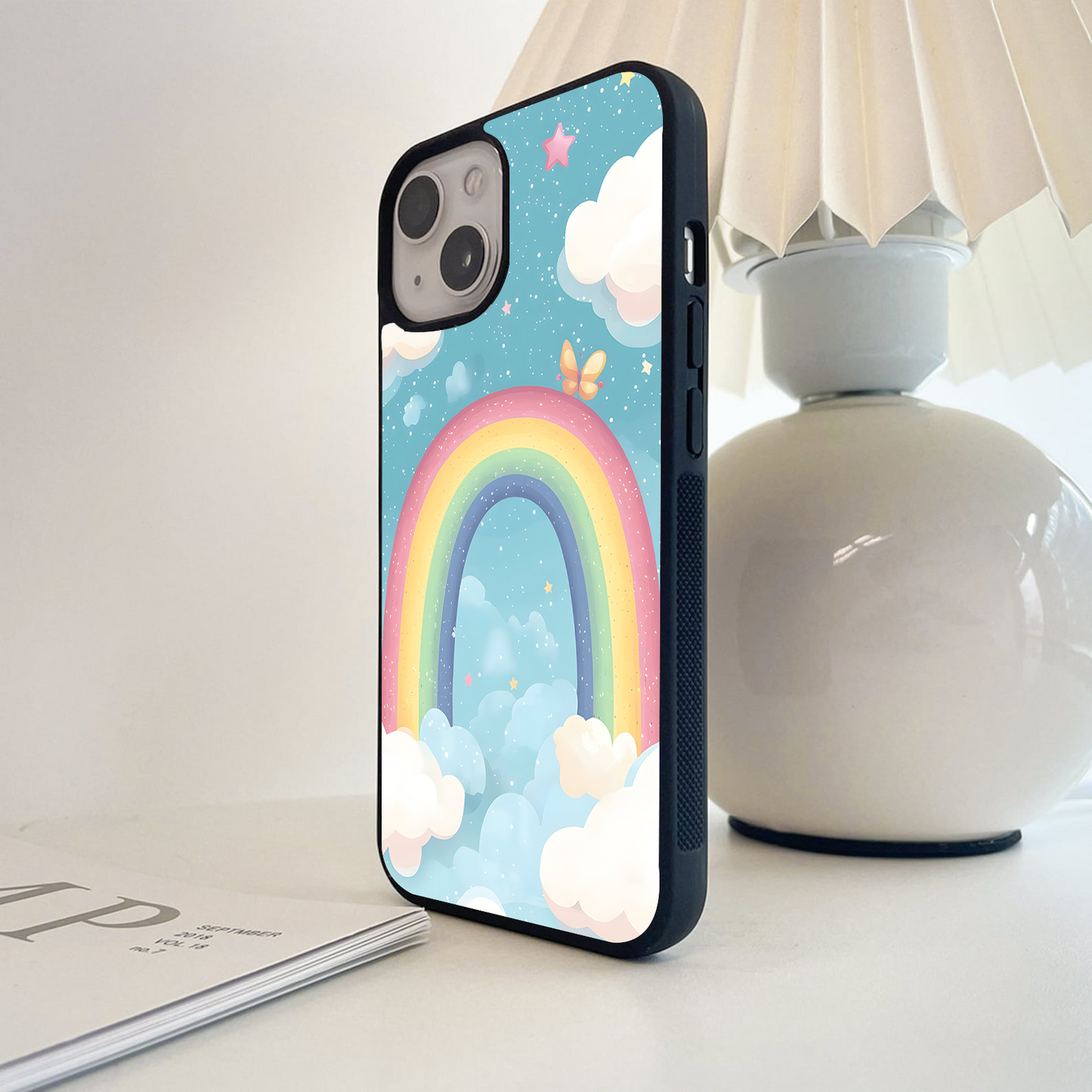Rainbow Cloud Magic Glass Case