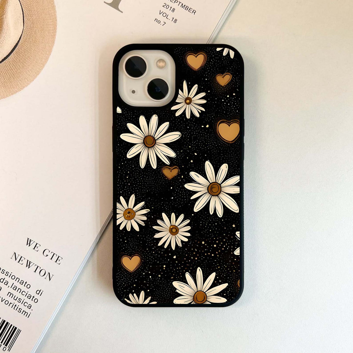 Midnight Daisy Glow Glass Case