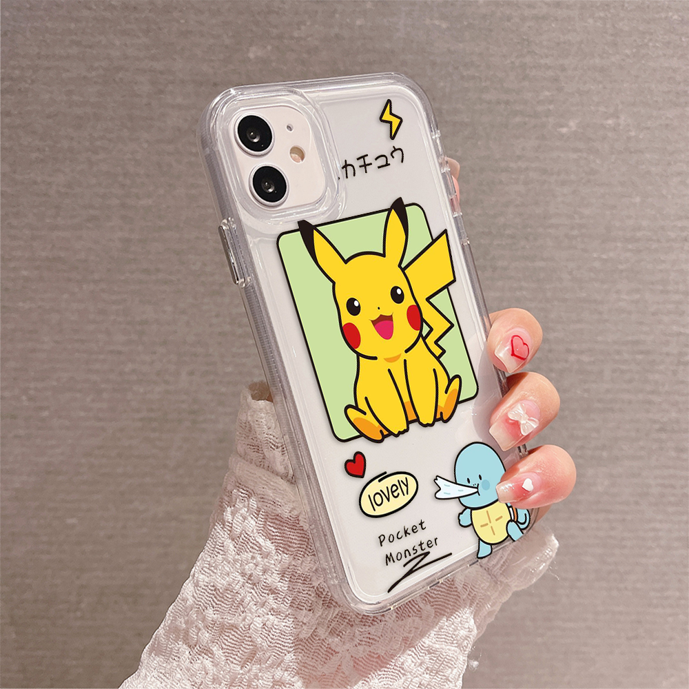 Cute Pikachu Clear Silicon Case Cover