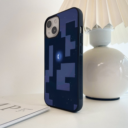 Pixel Moon Dreams Glass Case