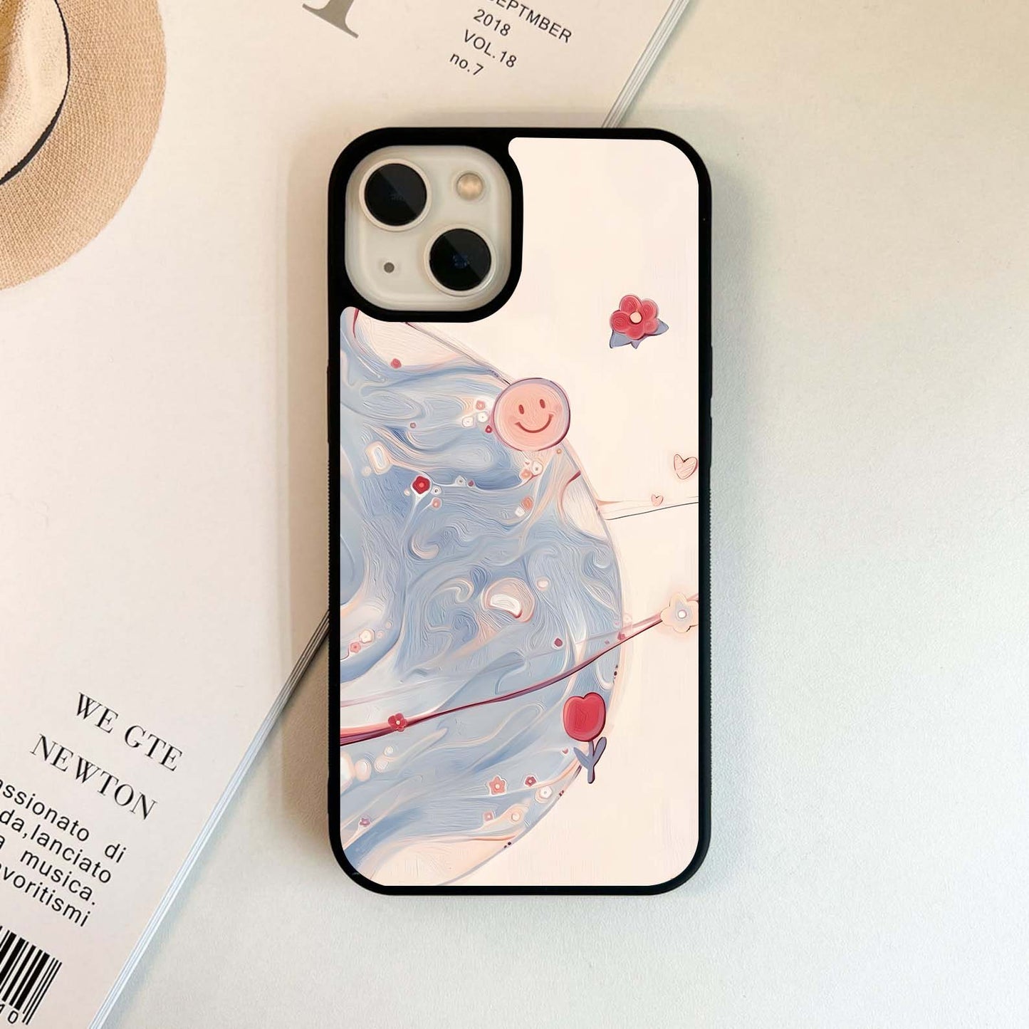 Smiling Planet Blossoms Glass Case