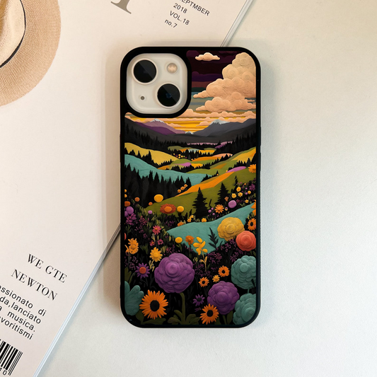 Twilight Meadowscape Printed Glass Case