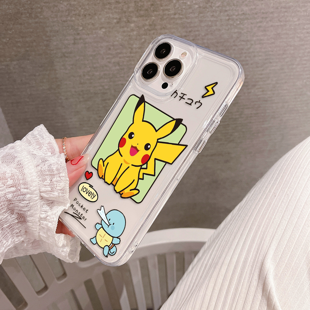 Cute Pikachu Clear Silicon Case Cover