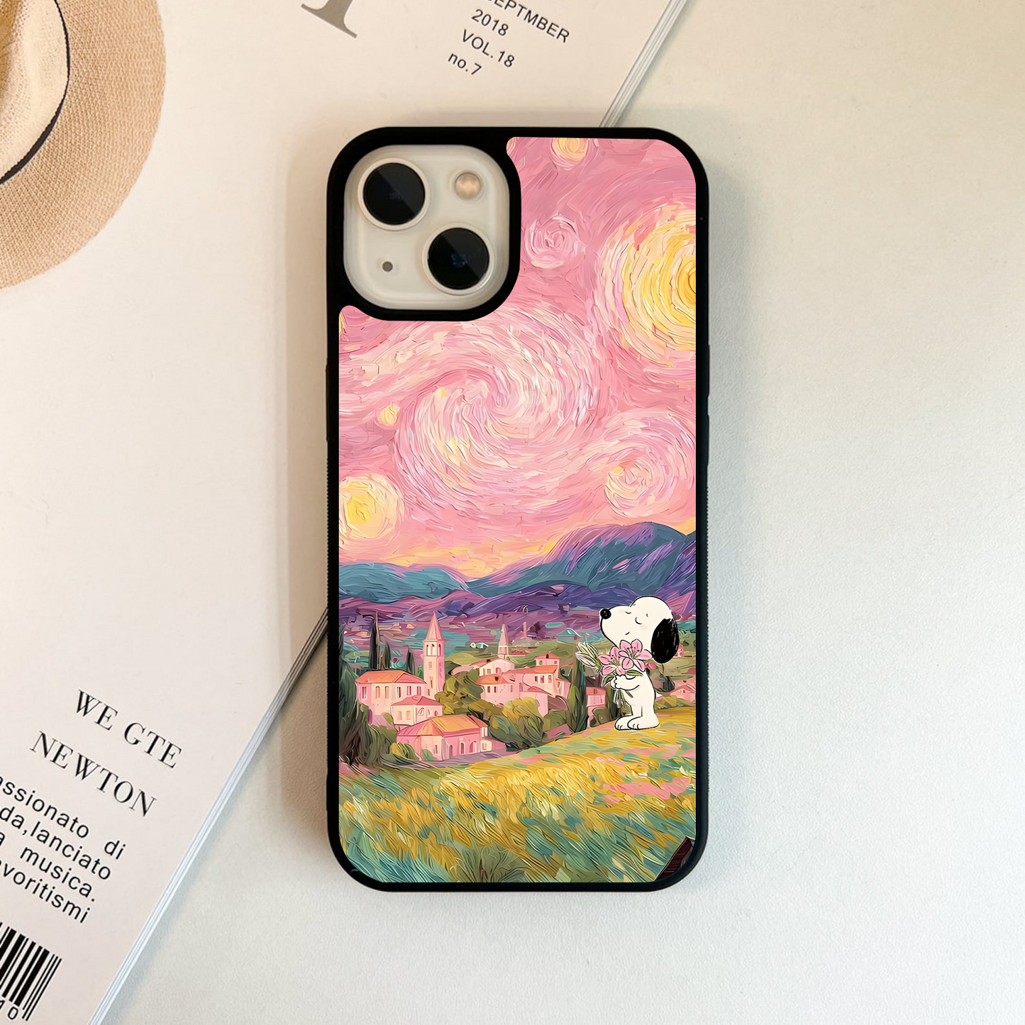 Pink Dream Galaxy Glass Case