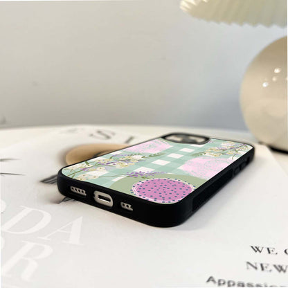 Spring Picnic Bloom Glass Case