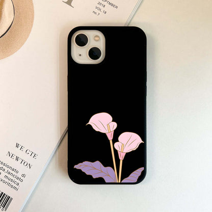 Minimalist Calla Blooms Glass Case