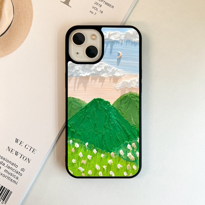 Whispering Meadow Moon Glass Case