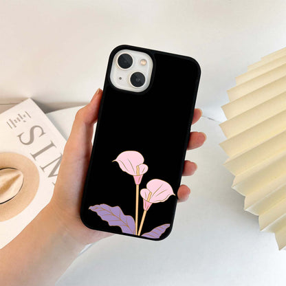 Minimalist Calla Blooms Glass Case