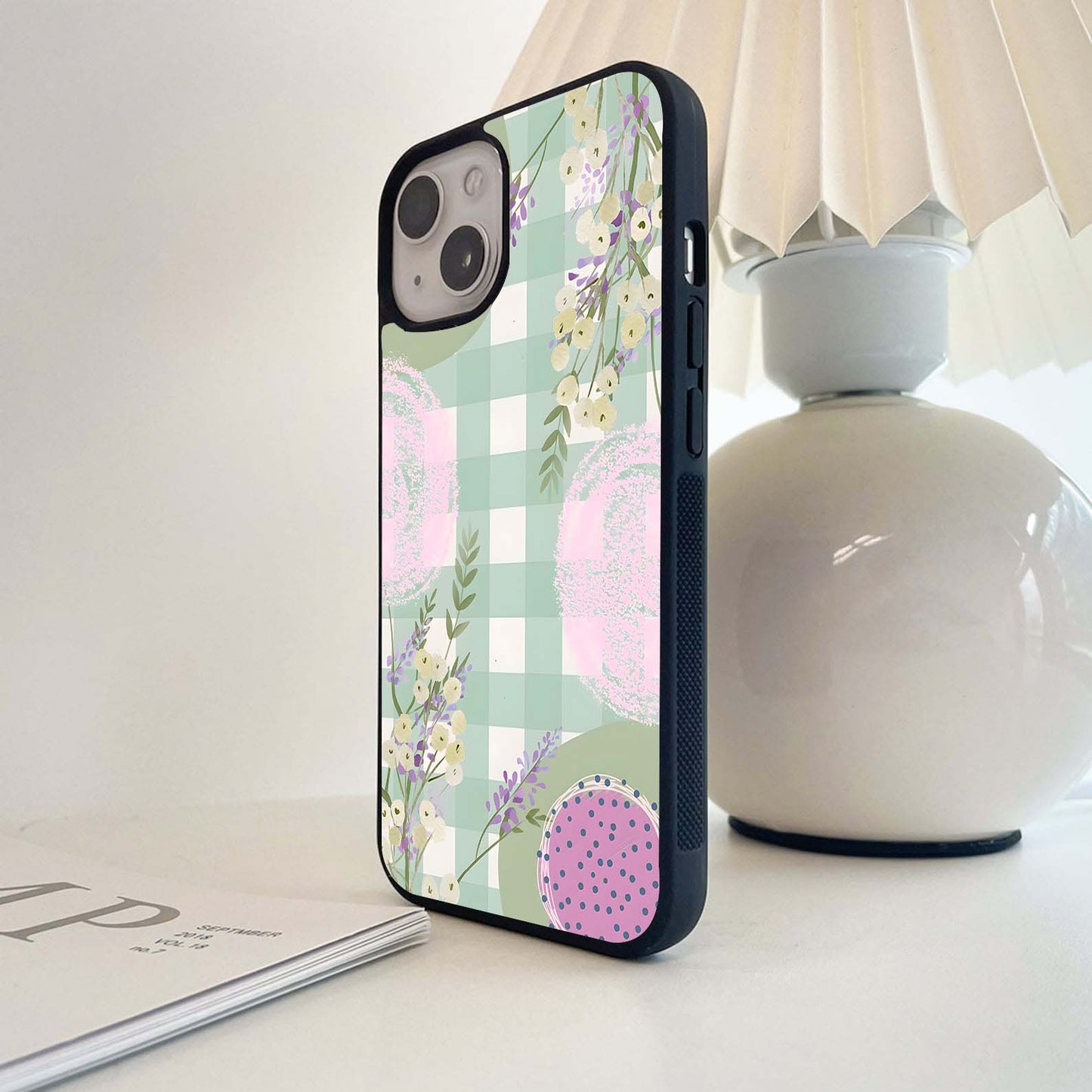 Spring Picnic Bloom Glass Case