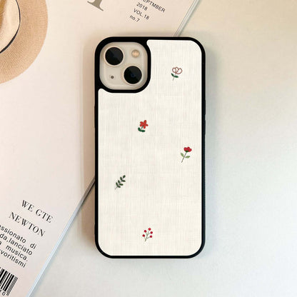 Minimal Petal Whispers Glass Case