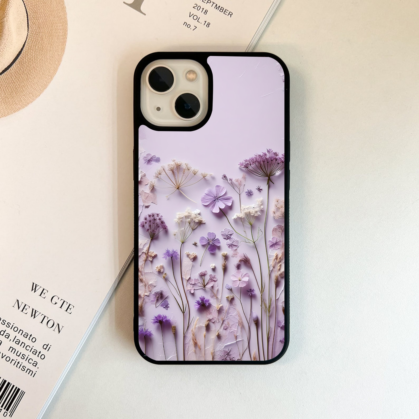 Lavender Blossom Dreams Glass Case