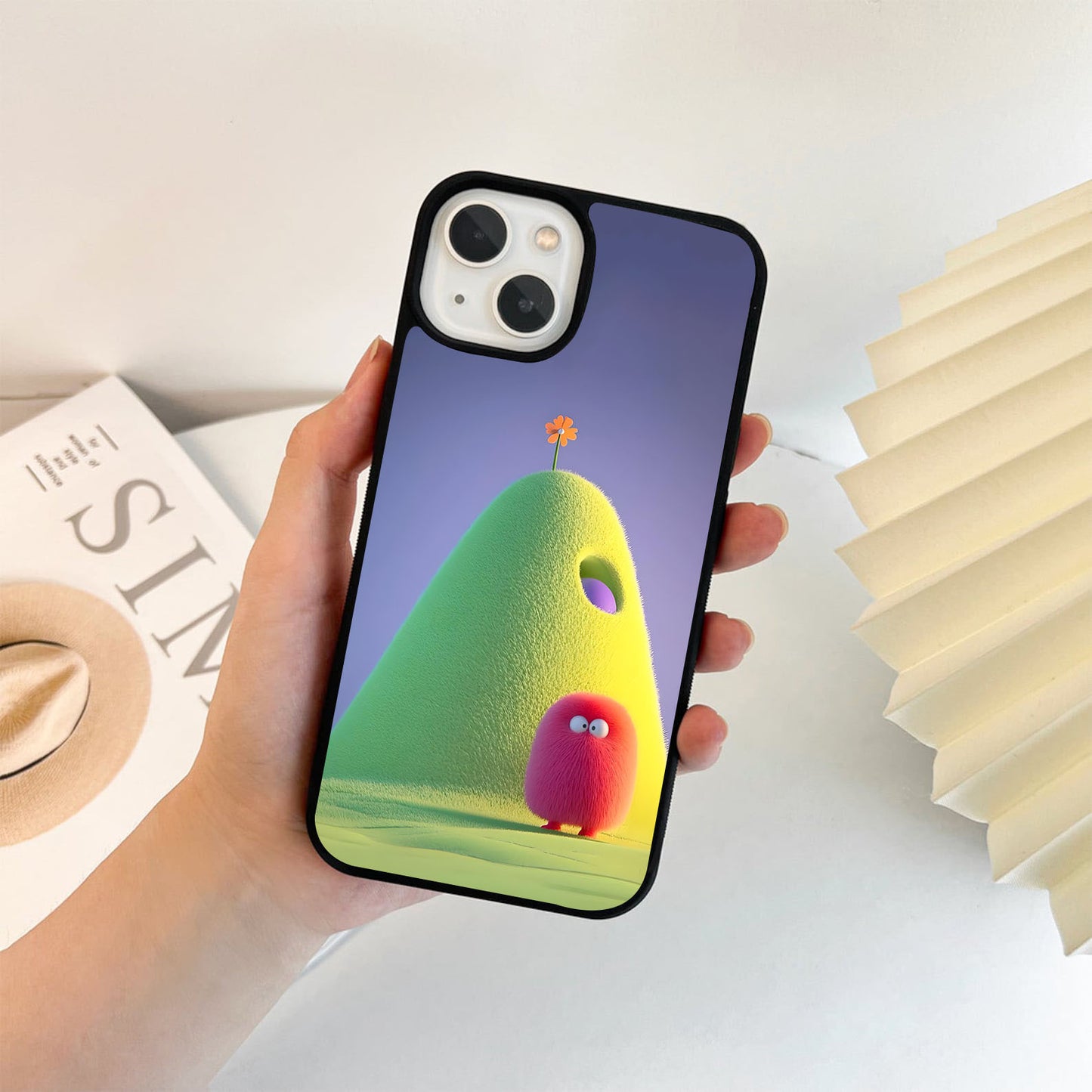 Fuzzy Bloom Hil Glass Case