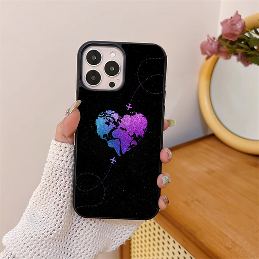 Travelling Heart Glass Case