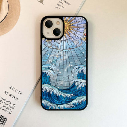 Stained Ocean Sun Glass Case