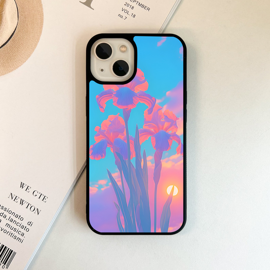 Sky Iris Glow Glass Case