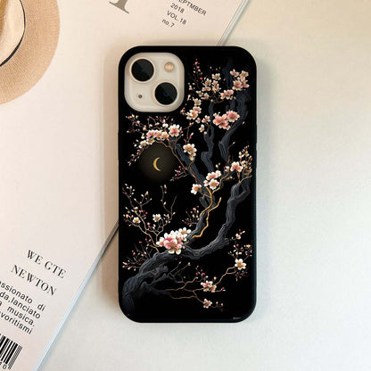 Moonlit Blossom Branches Glass Case