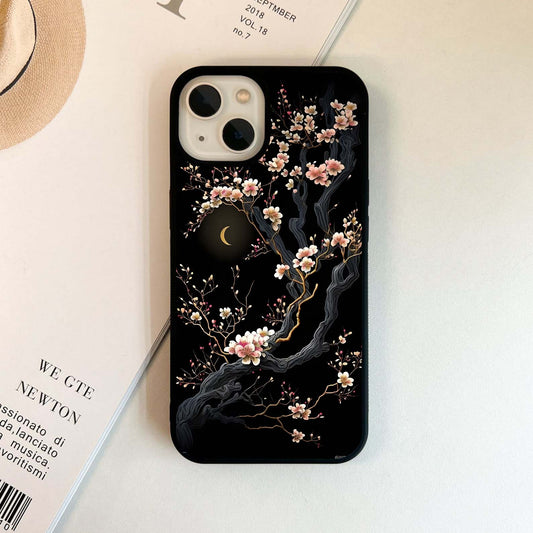 Moonlit Blossom Branches Glass Case