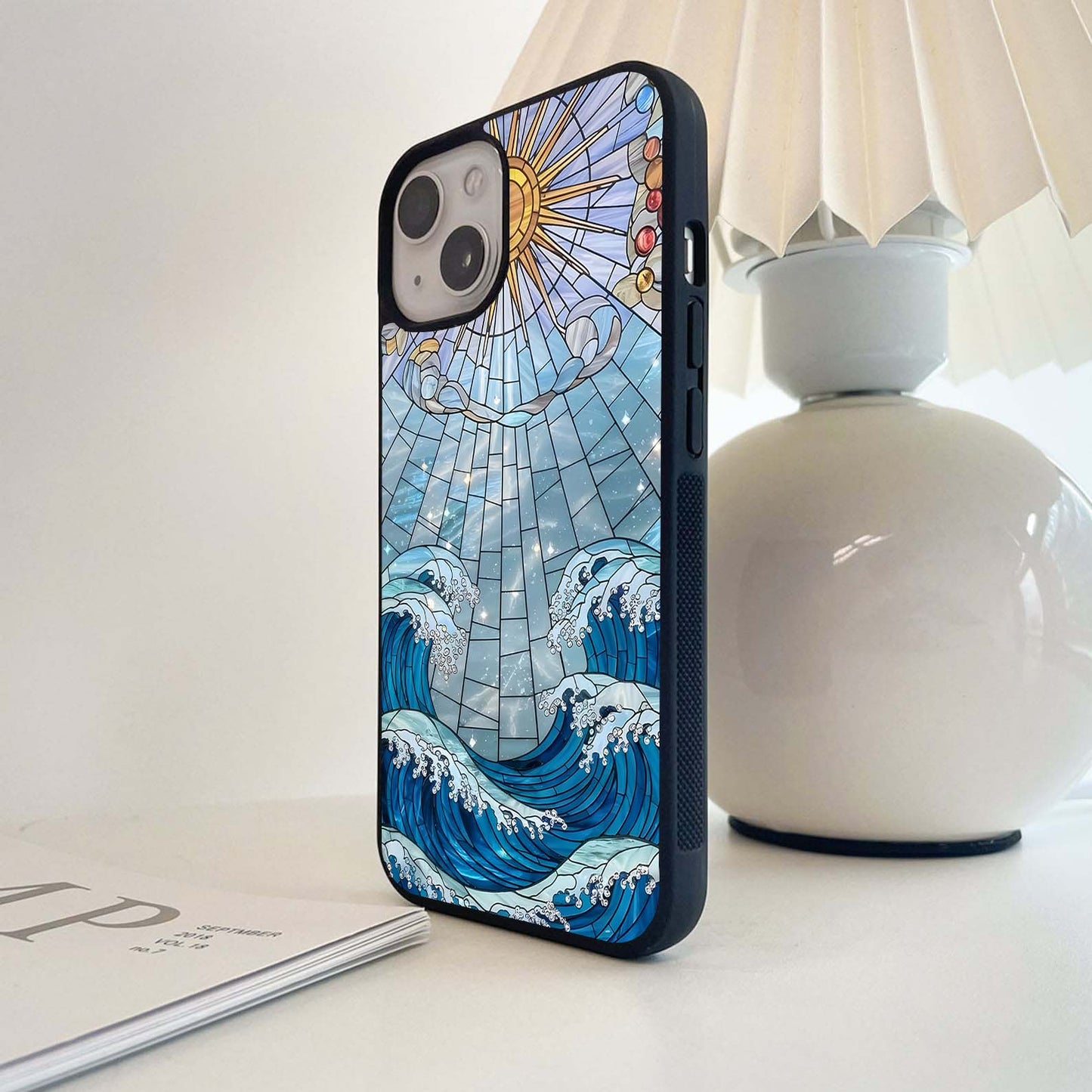 Stained Ocean Sun Glass Case
