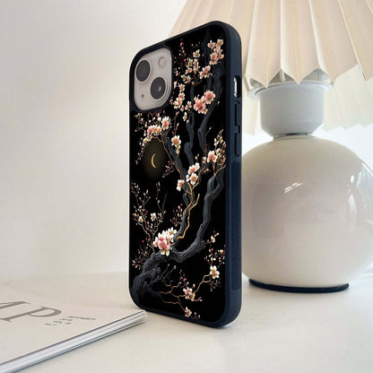 Moonlit Blossom Branches Glass Case