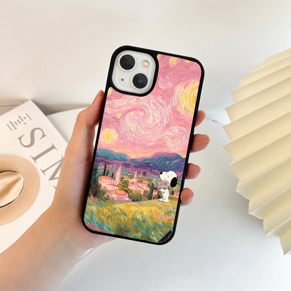 Pink Dream Galaxy Glass Case