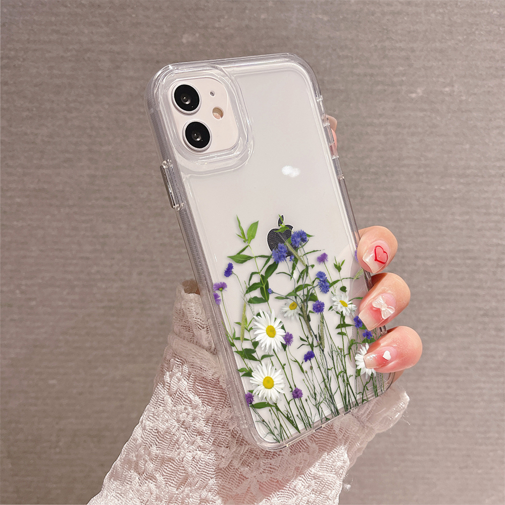 Spring Meadow Bloom Clear  Silicon Cover