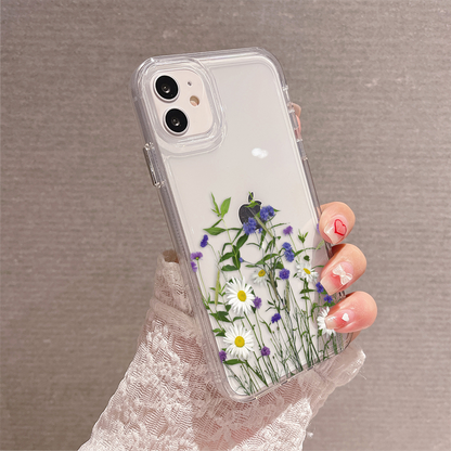 Spring Meadow Bloom Clear  Silicon Cover