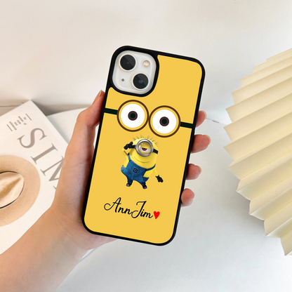 Minion Custom Name Glass Case