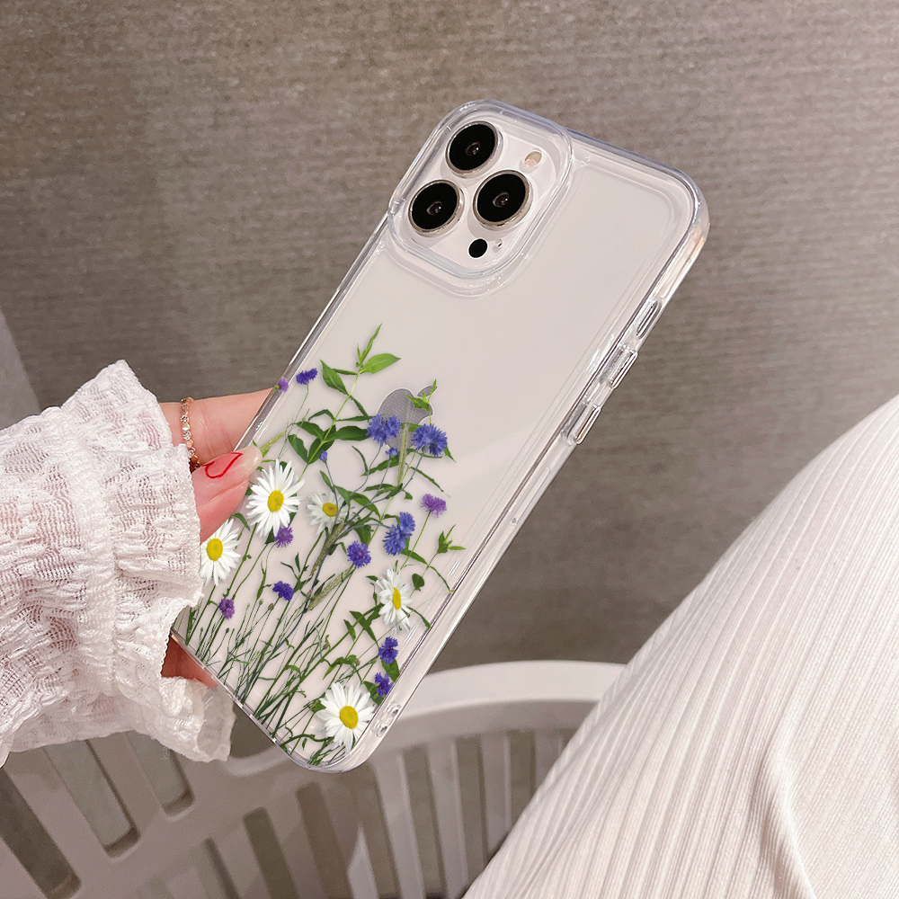 Spring Meadow Bloom Clear  Silicon Cover