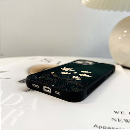 Midnight Lotus Glass Case