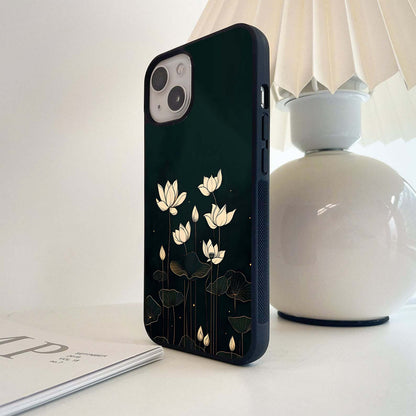 Midnight Lotus Glass Case