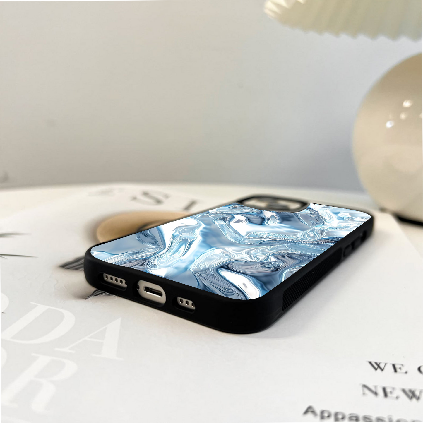 Melted Ice Aura Glass Case