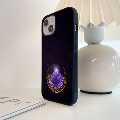 Mystic Lotus Crescent Glass Case