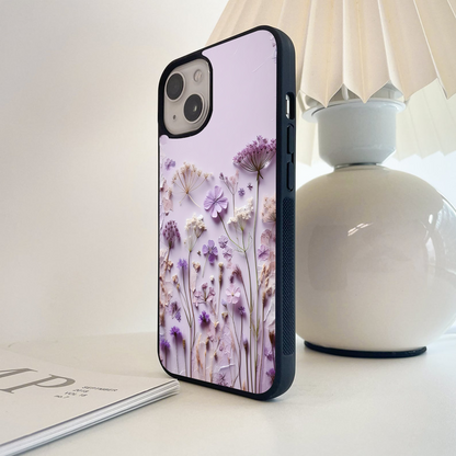 Lavender Blossom Dreams Glass Case