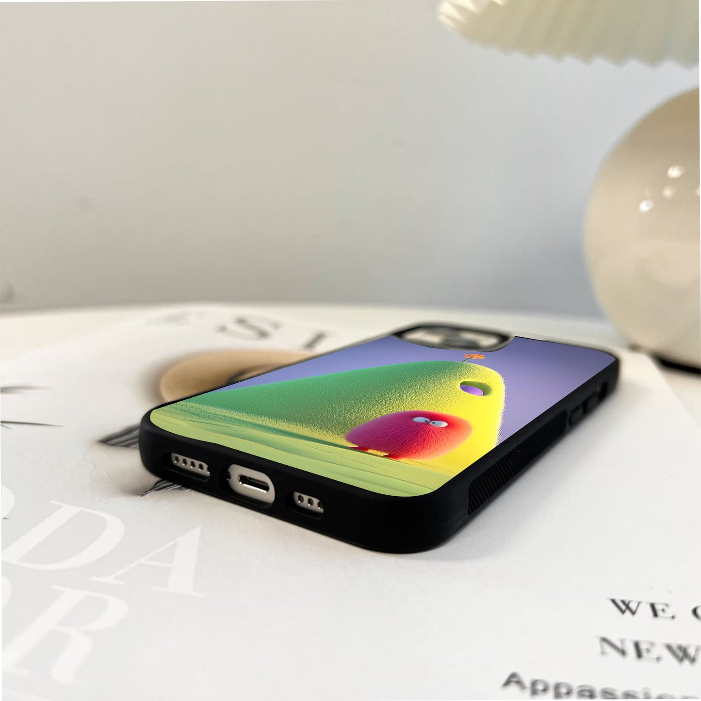 Fuzzy Bloom Hil Glass Case