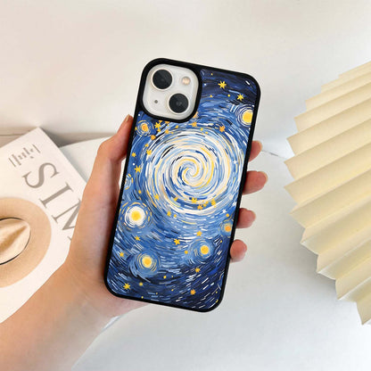 Midnight Spiral Sky Glass Case