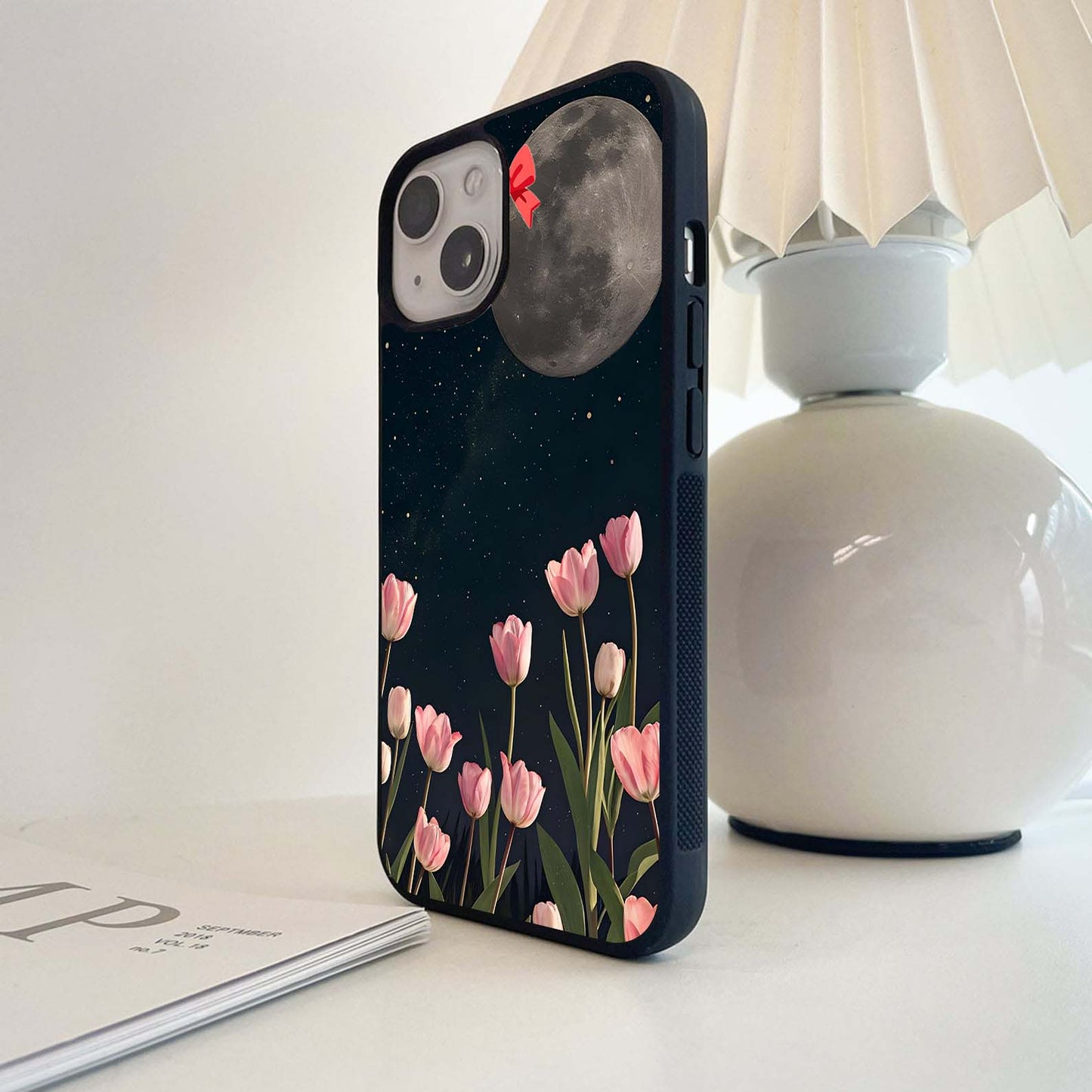 Moonlit Night Tulip Glass Case