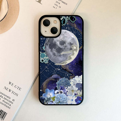 Moonlit Floral Harmony Glass Case