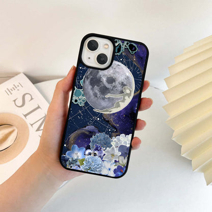 Moonlit Floral Harmony Glass Case