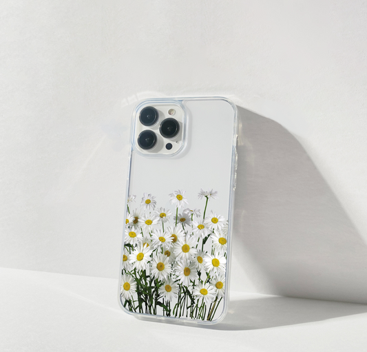 Daisy Garden Clear Silicon Cover