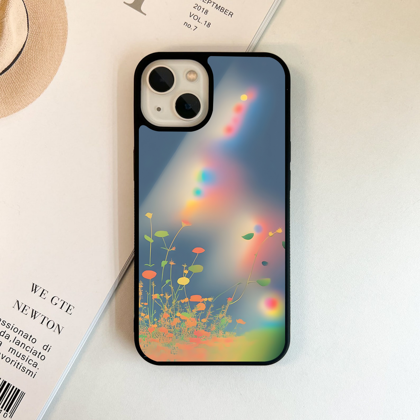 Rainbow Bloom Haze Glass Case